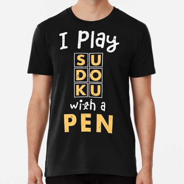 Item preview, Funny Sudoku / I play sudoko with a pen / sudoku lover designed and sold by anodyle.