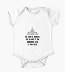 Politics Blame One Piece - Short Sleeve