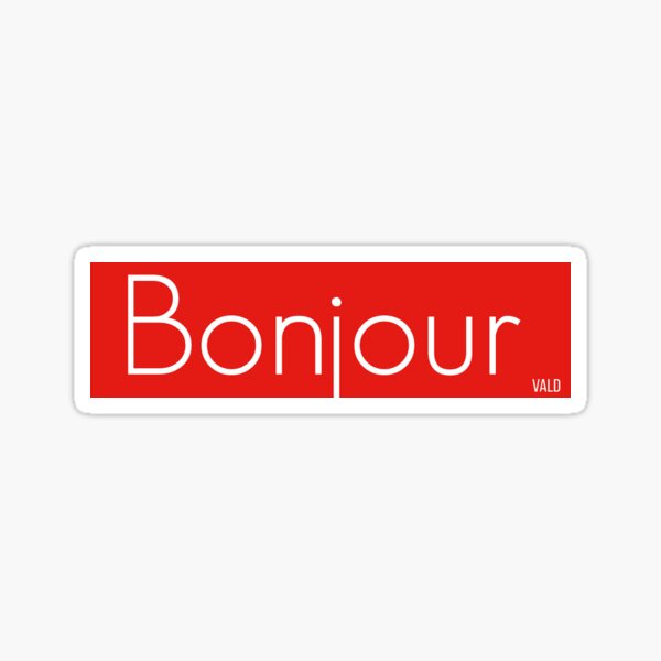 Bonjour Sticker