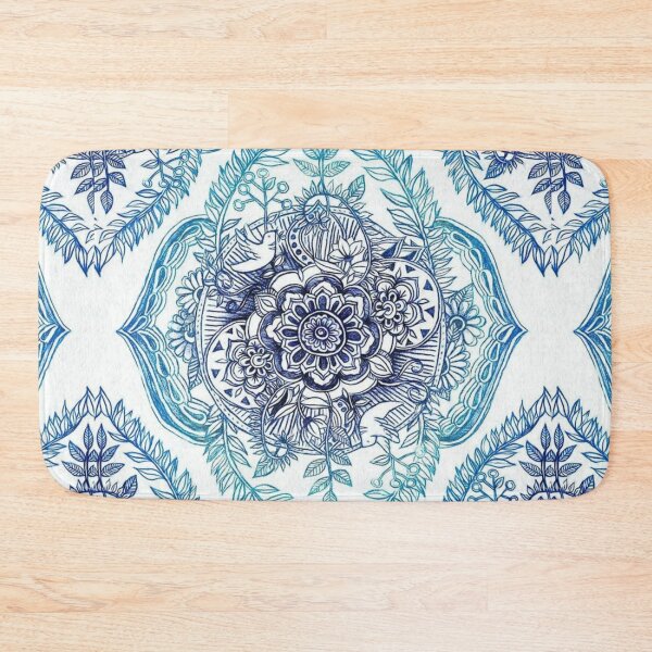 Item preview, Amazing arty blue abstract pattern designed and sold by astrunb5.