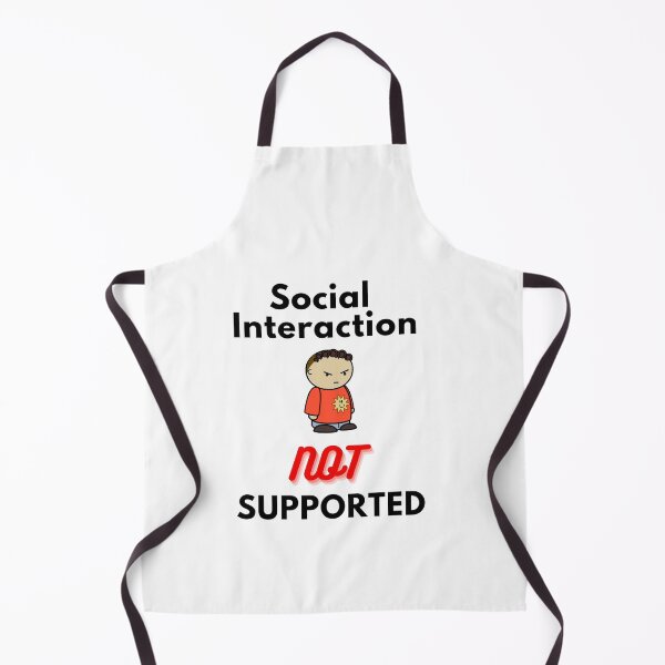 Item preview, Social interaction not supported sarcastic quote t shirt [SNS25] designed and sold by HIPNOTIZAR  CRAFTS.