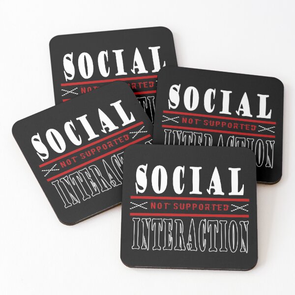 Item preview, Social Interaction Not Supported designed and sold by dreamofdenim.