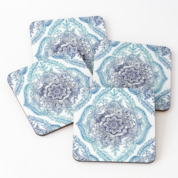 Item preview, Amazing arty blue abstract pattern designed and sold by astrunb5.
