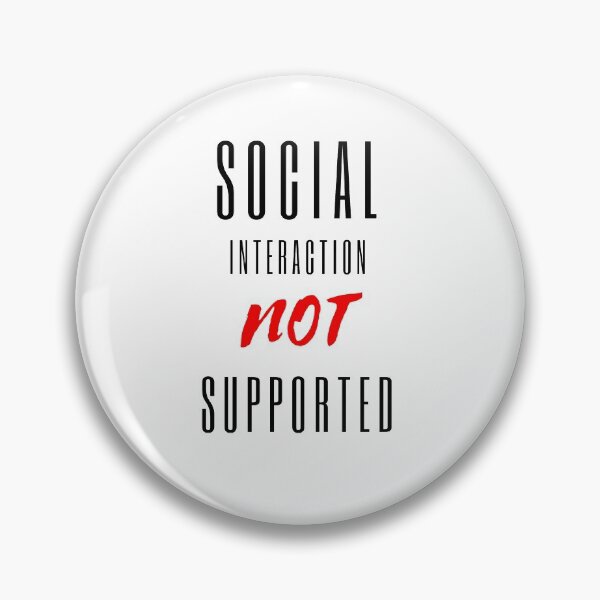 Item preview, Social interaction not supported sarcastic quote t shirt [SNS26] designed and sold by HIPNOTIZAR  CRAFTS.