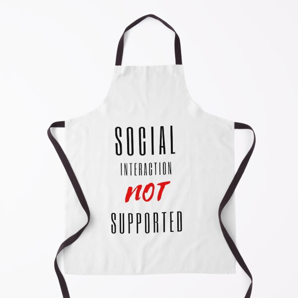 Item preview, Social interaction not supported sarcastic quote t shirt [SNS26] designed and sold by HIPNOTIZAR  CRAFTS.