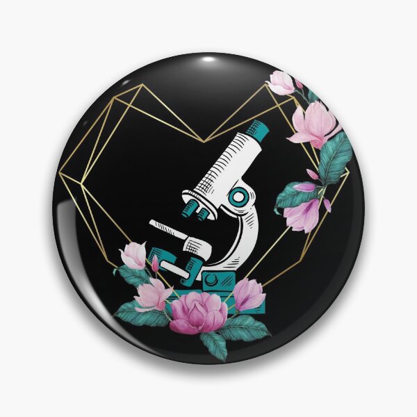 Item preview, WATERCOLOR FLORAL HEART FRAME MICROSCOPE MEDICAL LABORATORY SCIENCE designed and sold by Hippiesole.