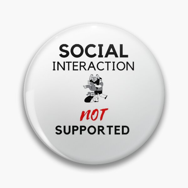Item preview, Social interaction not supported sarcastic quote t shirt [SNS27] designed and sold by HIPNOTIZAR  CRAFTS.