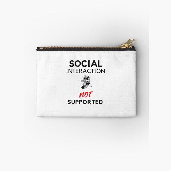 Item preview, Social interaction not supported sarcastic quote t shirt [SNS27] designed and sold by HIPNOTIZAR  CRAFTS.