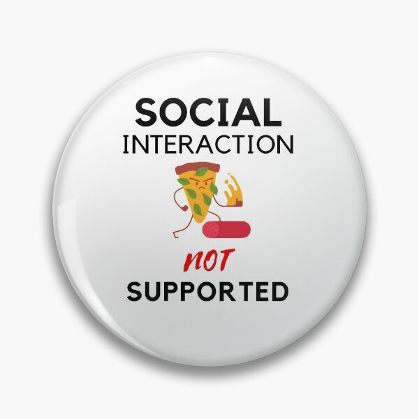 Item preview, Social interaction not supported sarcastic quote t shirt [SNS28] designed and sold by HIPNOTIZAR  CRAFTS.