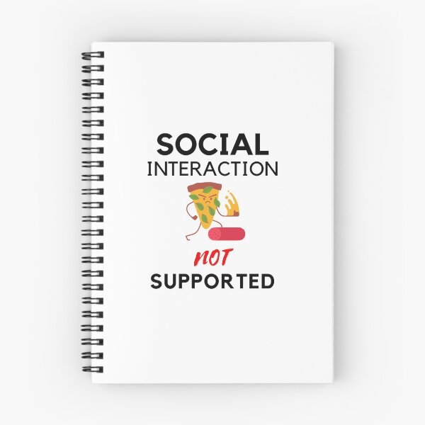 Item preview, Social interaction not supported sarcastic quote t shirt [SNS28] designed and sold by HIPNOTIZAR  CRAFTS.