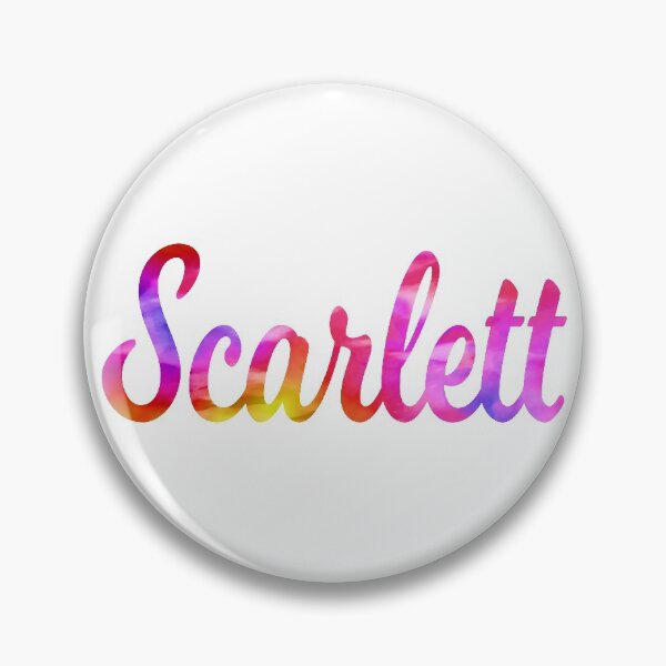 Item preview, Scarlett girls name multi color fun designed and sold by ComicKitsch.