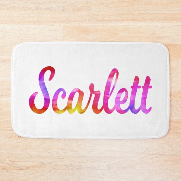 Item preview, Scarlett girls name multi color fun designed and sold by ComicKitsch.
