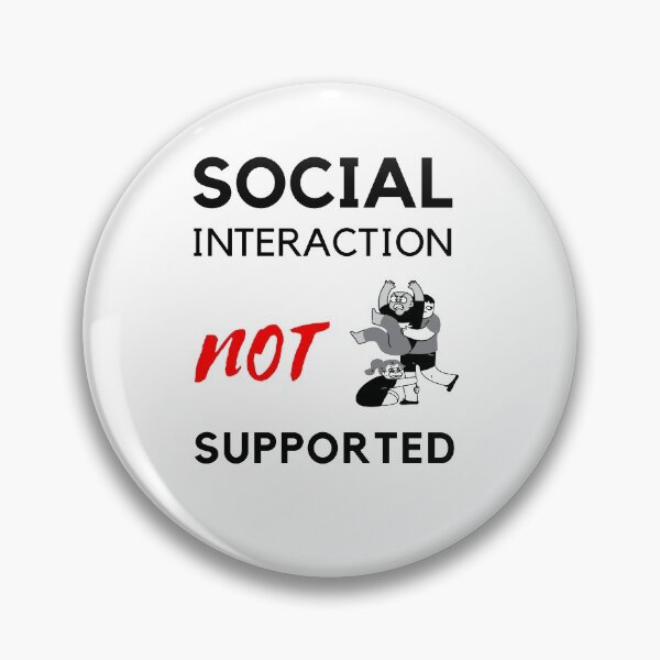 Item preview, Social interaction not supported sarcastic quote t shirt [SNS29] designed and sold by HIPNOTIZAR  CRAFTS.