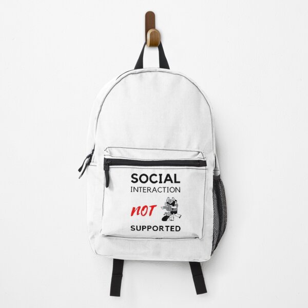 Item preview, Social interaction not supported sarcastic quote t shirt [SNS29] designed and sold by HIPNOTIZAR  CRAFTS.
