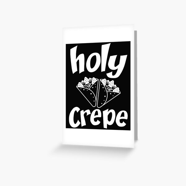 Vista previa del artículo con la obra «Panqueques franceses Funny Hotcake T Shirt Holy Crepe», diseñado y vendido por Bendthetrend.