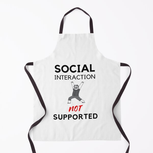 Item preview, Social interaction not supported sarcastic quote t shirt [SNS30] designed and sold by HIPNOTIZAR  CRAFTS.