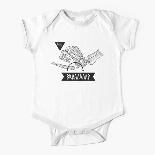 Biker anatomy Short Sleeve Baby One-Piece