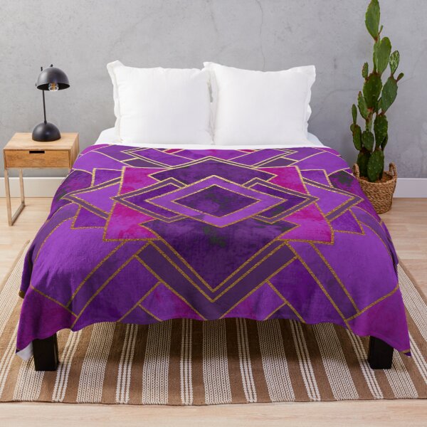 Item preview, Art Deco Style Geometric Pattern in Purple designed and sold by NatalieC18.