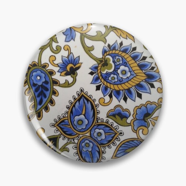 Item preview, Abstract blue floral pattern designed and sold by astrunb5.