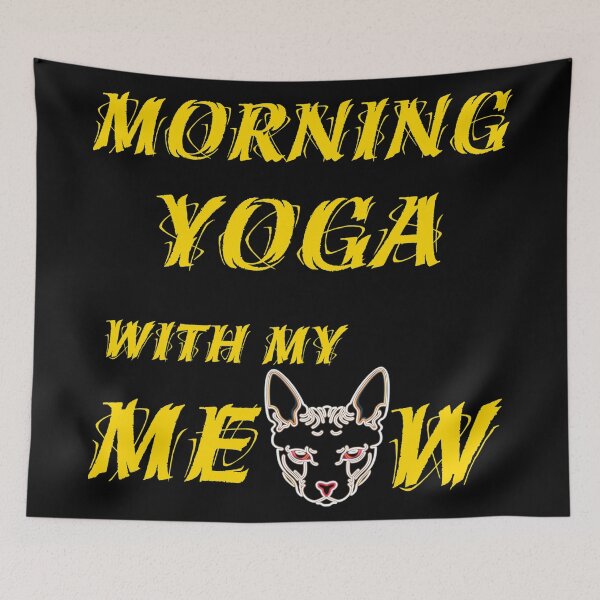 Item preview, Morning Yoga With My Cat designed and sold by TeesFashion.