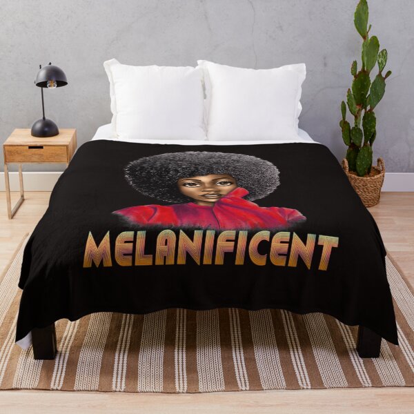 Item preview, MELANIFICENT AFRO QUEEN Black History Month Natural Hair Sexy Melanin T-Shirt designed and sold by TrustedNomads.