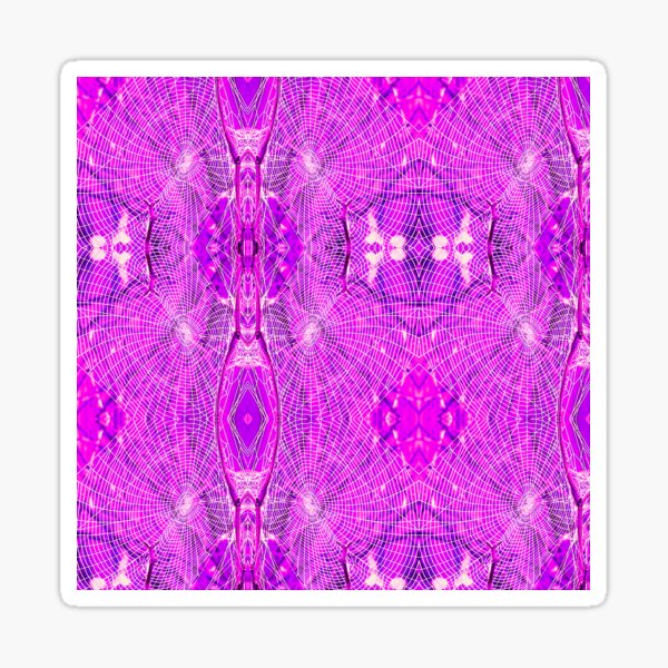 Web Disco - Hot Pink - Macro Sticker