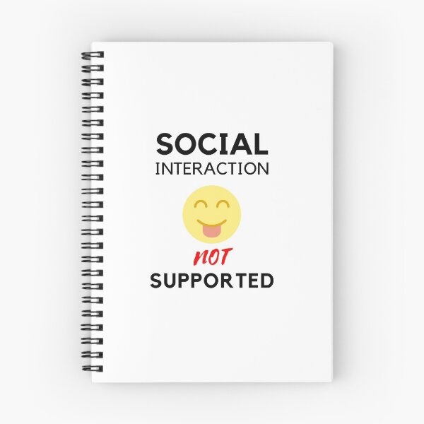 Item preview, Social interaction not supported sarcastic quote t shirt [SNS31] designed and sold by HIPNOTIZAR  CRAFTS.