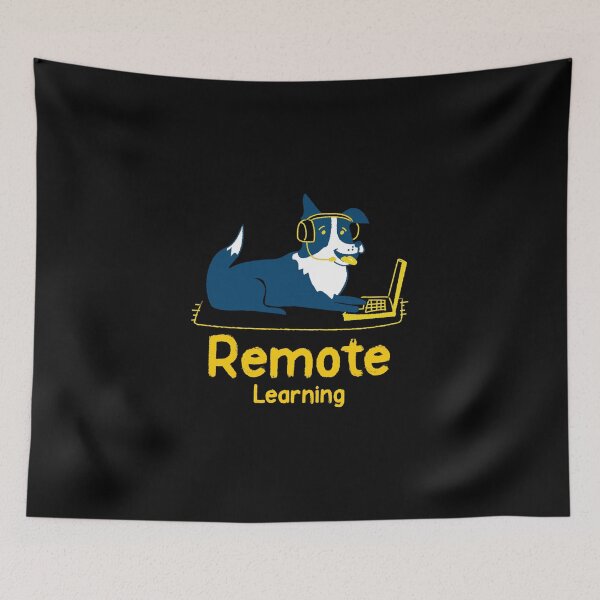 Item preview, Remote Learning Dog designed and sold by RiseandShineTee.