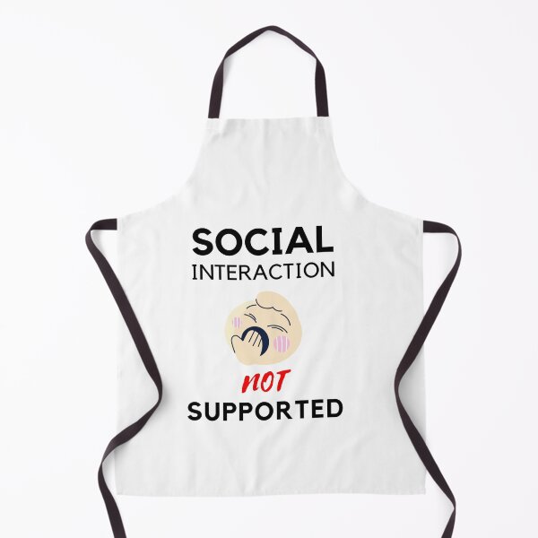 Item preview, Social interaction not supported sarcastic quote t shirt [SNS32] designed and sold by HIPNOTIZAR  CRAFTS.