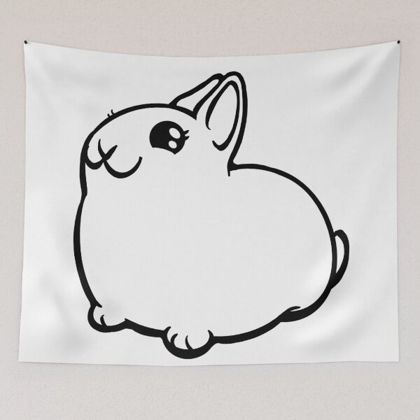 Item preview, Black Outline Bunny Rabbit Coney designed and sold by RJKpoyp.