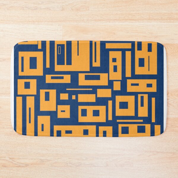 Item preview, Yellow patterns on blue background designed and sold by jsebouvi.
