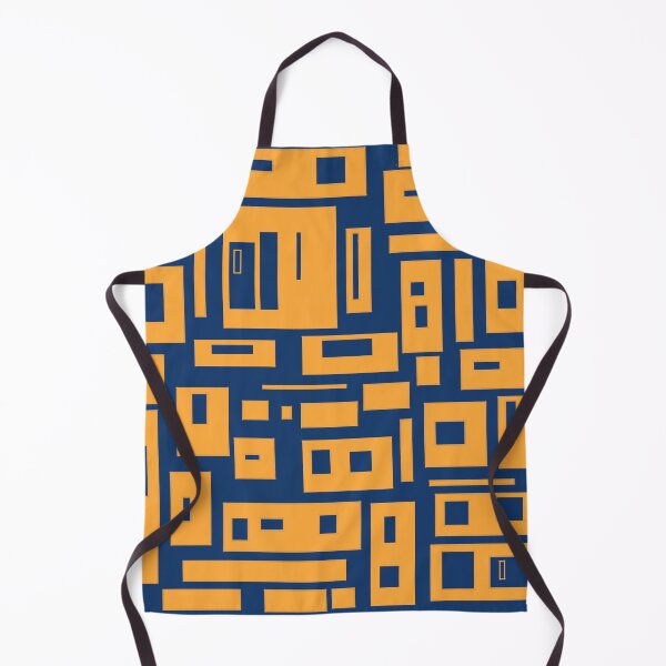Item preview, Yellow patterns on blue background designed and sold by jsebouvi.