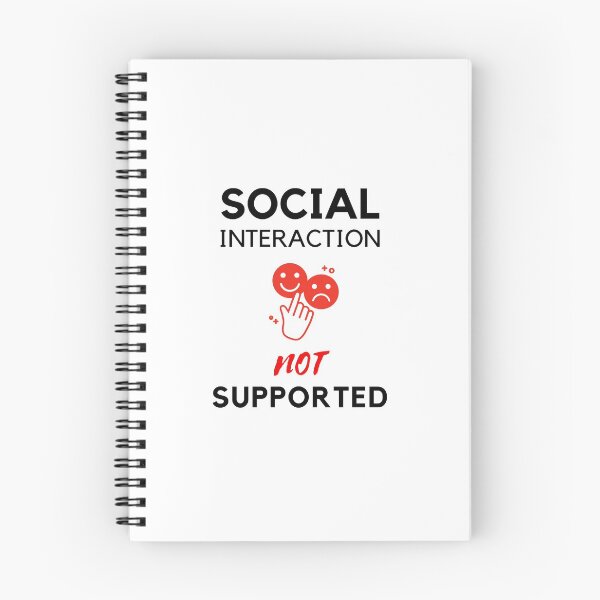 Item preview, Social interaction not supported sarcastic quote t shirt [SNS33] designed and sold by HIPNOTIZAR  CRAFTS.
