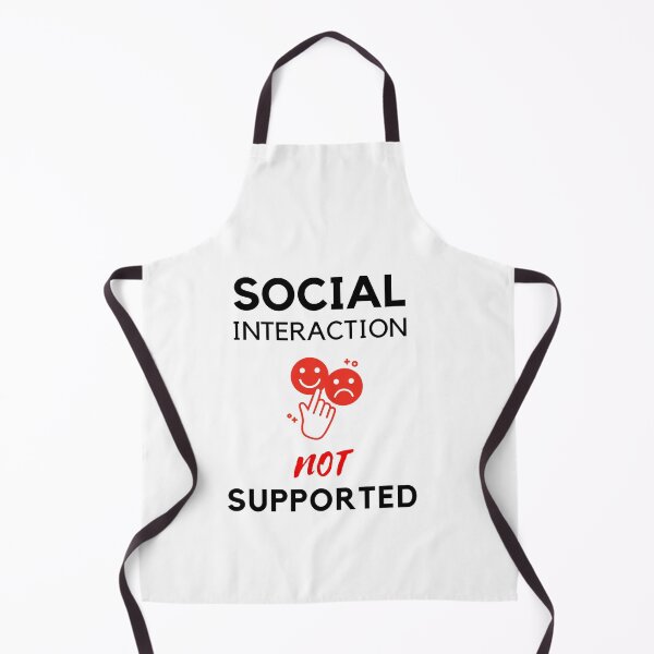 Item preview, Social interaction not supported sarcastic quote t shirt [SNS33] designed and sold by HIPNOTIZAR  CRAFTS.