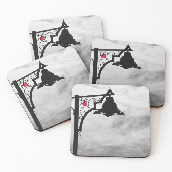 Item preview, Red heart on lamppost designed and sold by swan2sky.