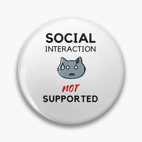 Item preview, Social interaction not supported sarcastic quote t shirt [SNS34] designed and sold by HIPNOTIZAR  CRAFTS.