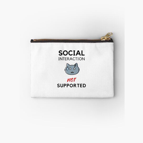 Item preview, Social interaction not supported sarcastic quote t shirt [SNS34] designed and sold by HIPNOTIZAR  CRAFTS.