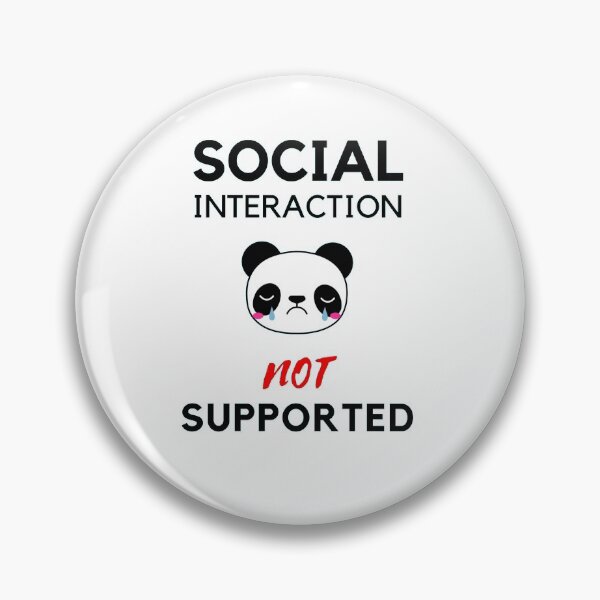 Item preview, Social interaction not supported sarcastic quote t shirt [SNS35] designed and sold by HIPNOTIZAR  CRAFTS.