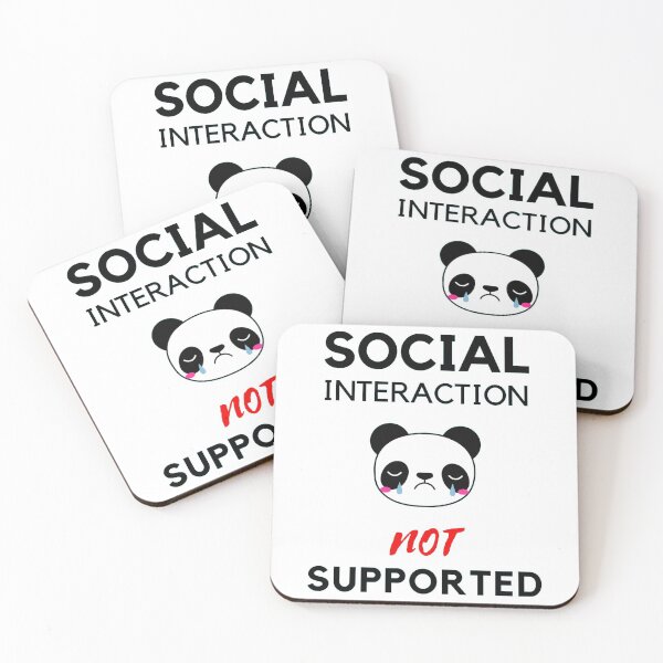 Item preview, Social interaction not supported sarcastic quote t shirt [SNS35] designed and sold by HIPNOTIZAR  CRAFTS.
