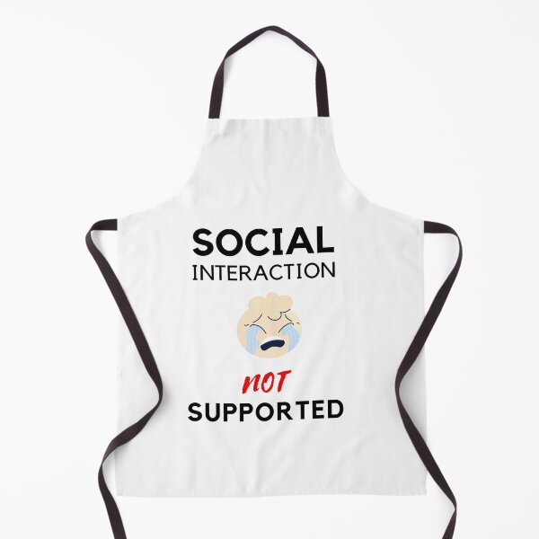 Item preview, Social interaction not supported sarcastic quote t shirt [SNS37] designed and sold by HIPNOTIZAR  CRAFTS.