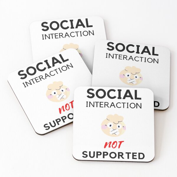Item preview, Social interaction not supported sarcastic quote t shirt [SNS38] designed and sold by HIPNOTIZAR  CRAFTS.