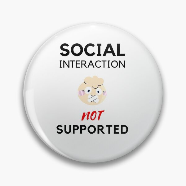 Item preview, Social interaction not supported sarcastic quote t shirt [SNS38] designed and sold by HIPNOTIZAR  CRAFTS.