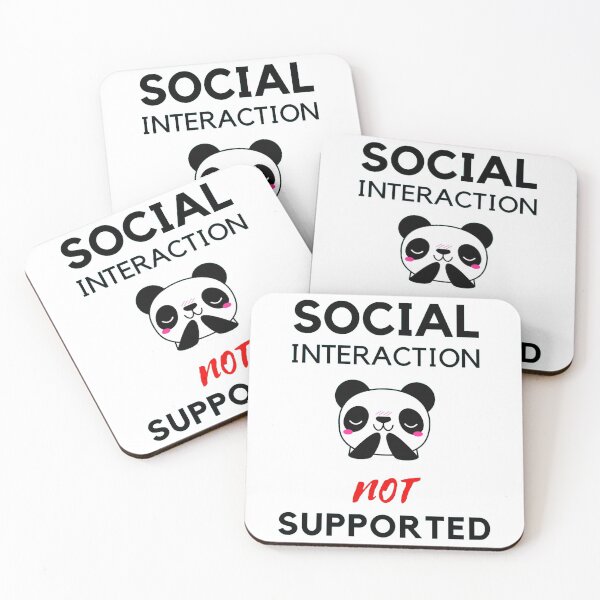 Item preview,  Social interaction not supported sarcastic quote t shirt [SNS39] designed and sold by HIPNOTIZAR  CRAFTS.