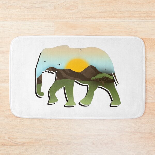 Item preview, Elephant Silhouette; Savana Mountain Scene; Baobab Tree designed and sold by Mai Designs.