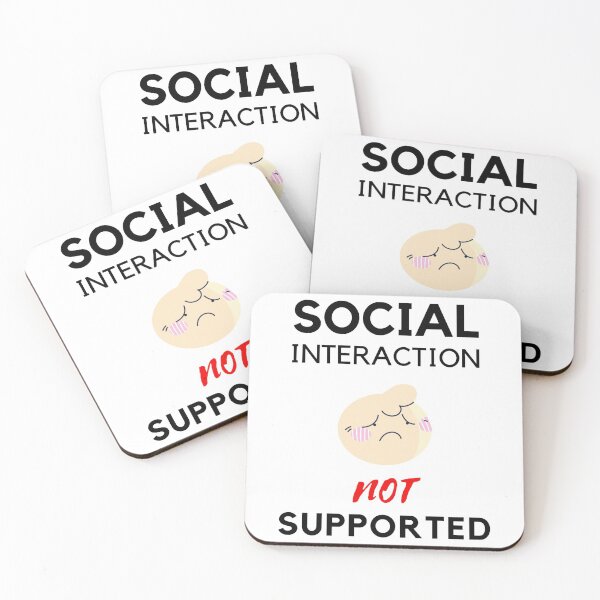 Item preview, Social interaction not supported sarcastic quote t shirt [SNS40] designed and sold by HIPNOTIZAR  CRAFTS.