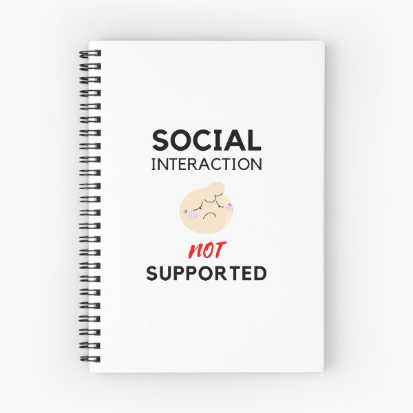 Item preview, Social interaction not supported sarcastic quote t shirt [SNS40] designed and sold by HIPNOTIZAR  CRAFTS.