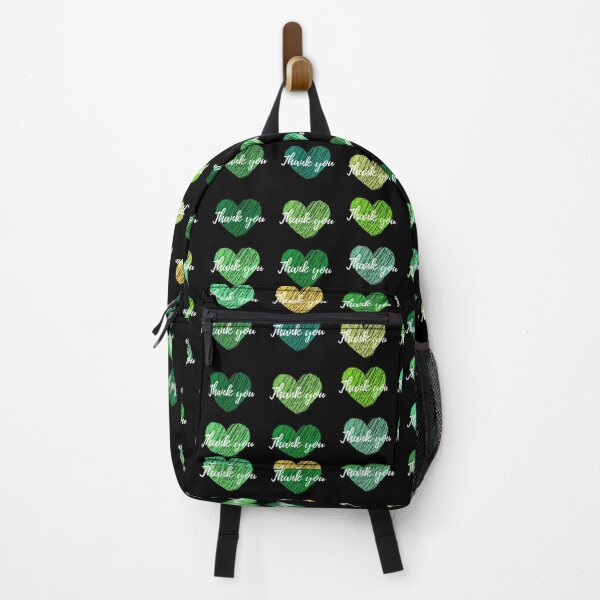 Item preview, Thank you pattern and sticker - green and white edition designed and sold by InyasArt.