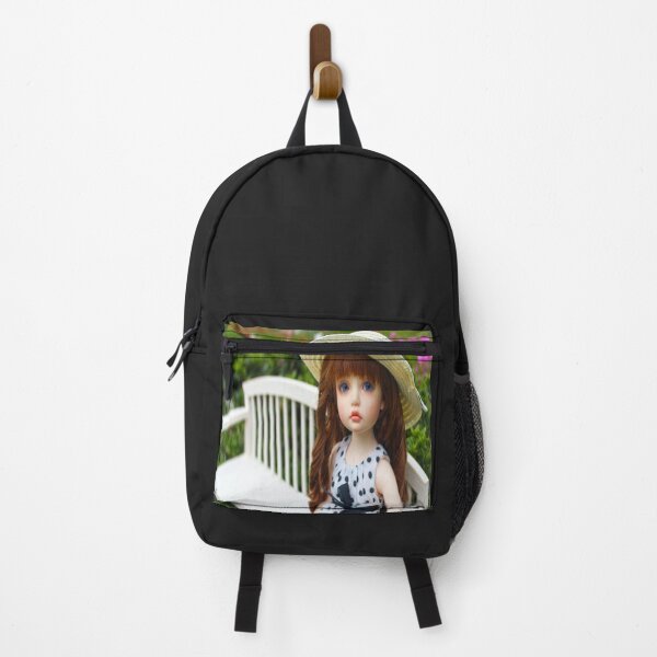 Item preview,  bench reading  anime kwai cosplay paper hat doll summer mask print bag mysticladyart designed and sold by mystic lady vintage art and fashion designs.