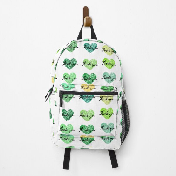 Item preview, Thank you pattern and sticker - green and black edition designed and sold by InyasArt.