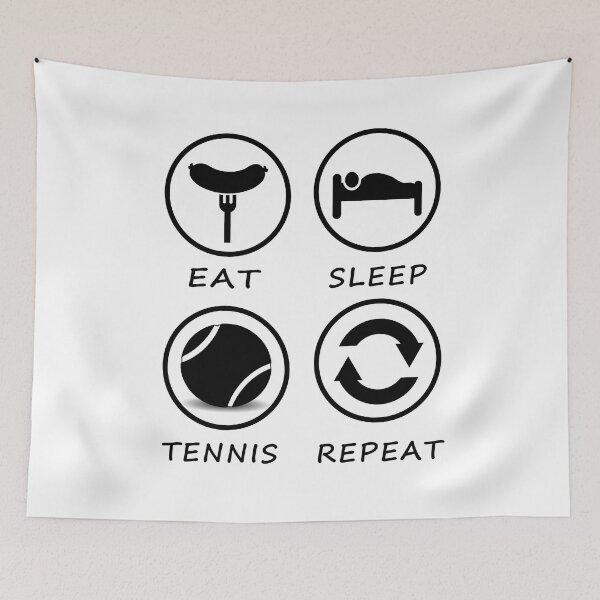 Item preview, Eat Sleep Tennis Repeat designed and sold by teledesign.